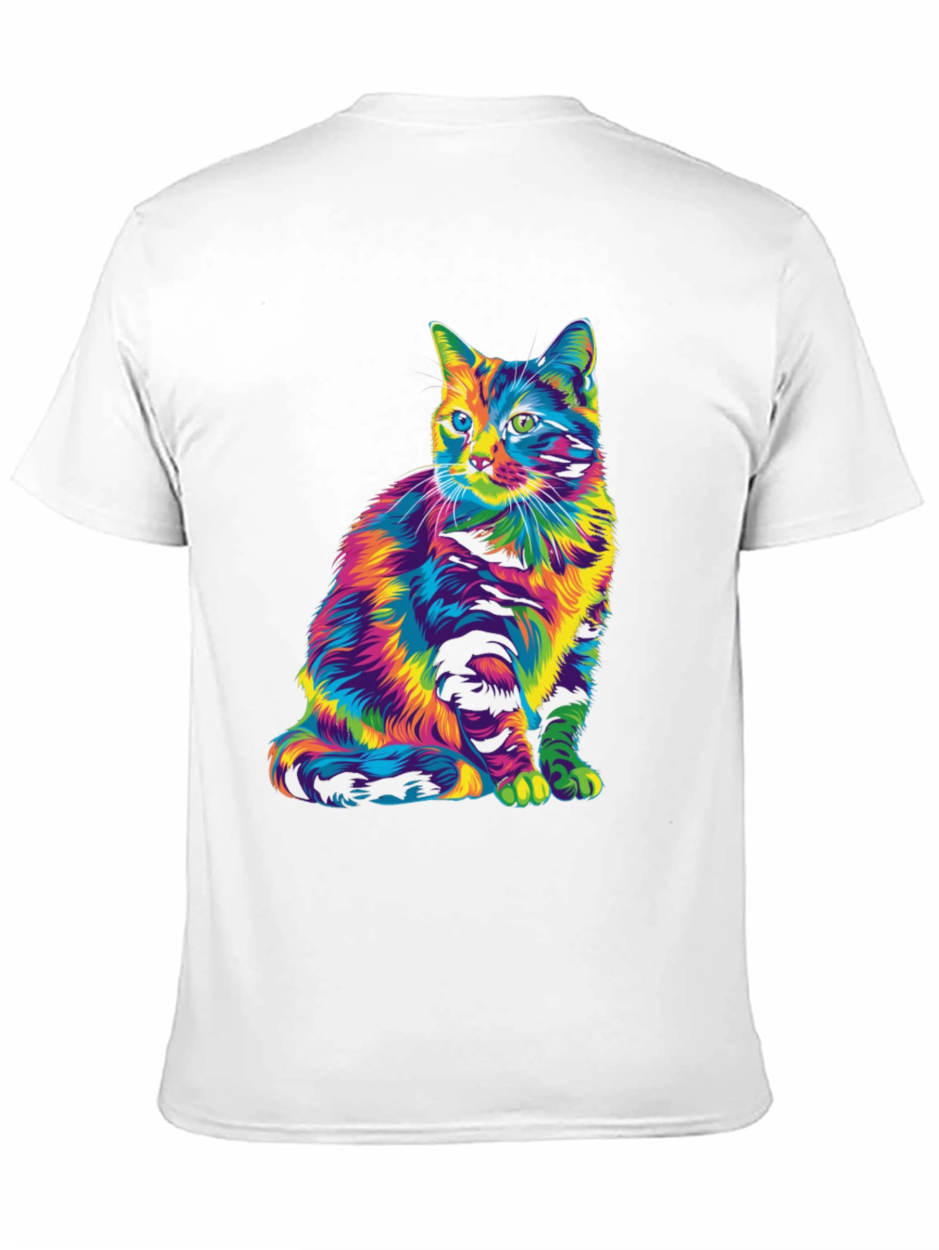 Rainbow Cat Graphic Tee - Unique & Stylish