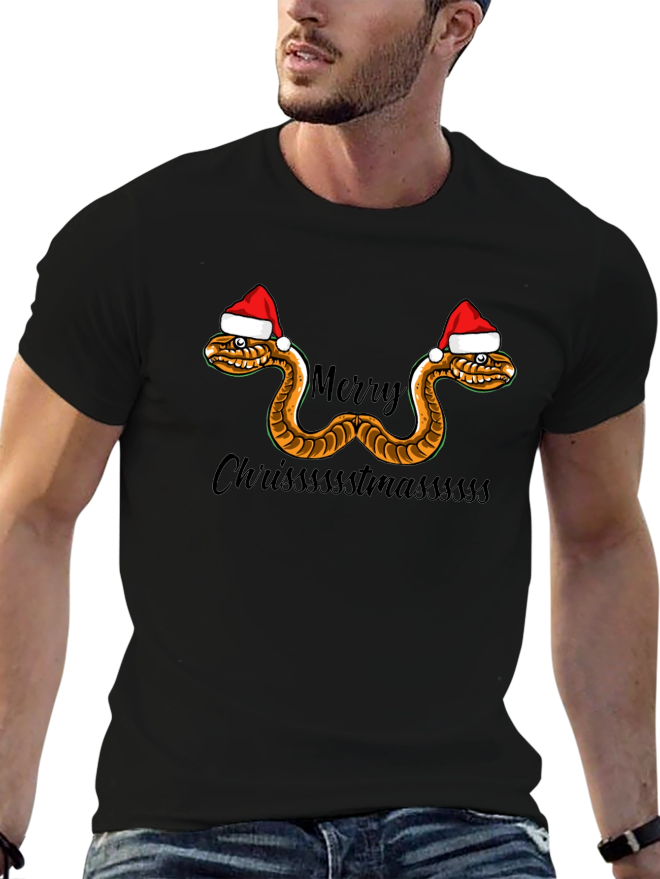 Merry Chrissstmasssss Snake T-Shirt