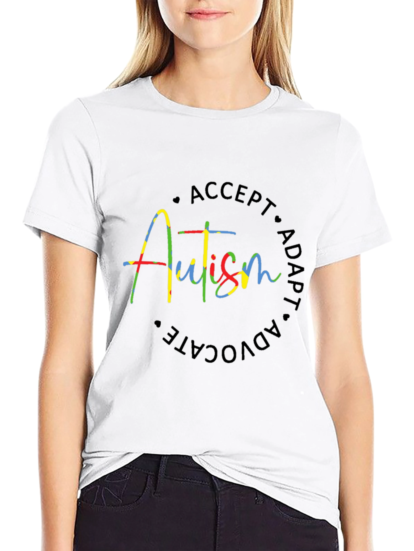 Autism Awareness T-Shirt: Accept Adapt Advocate