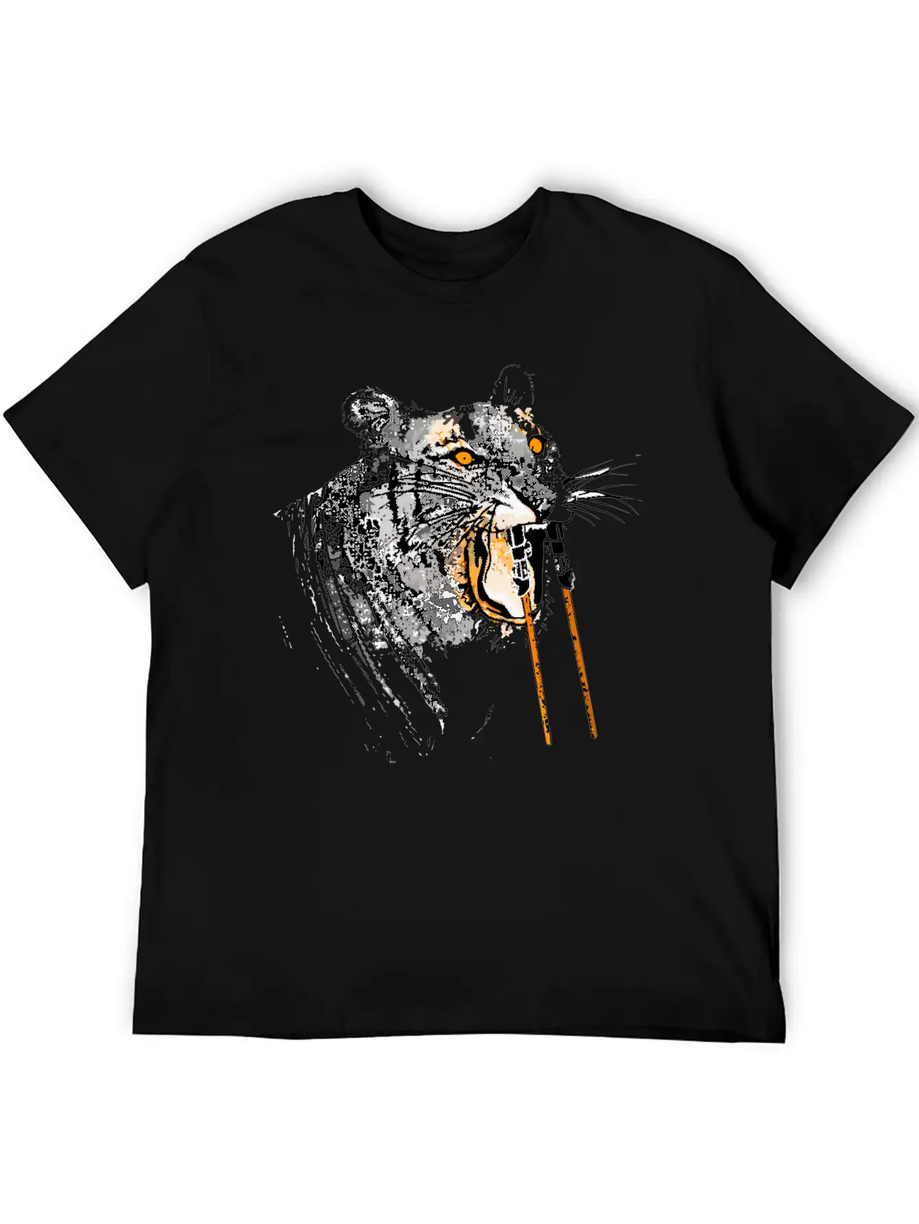 Sabertoothed Tiger Stylish Everyday T-Shirt – Unisex Basic Cotton Tee