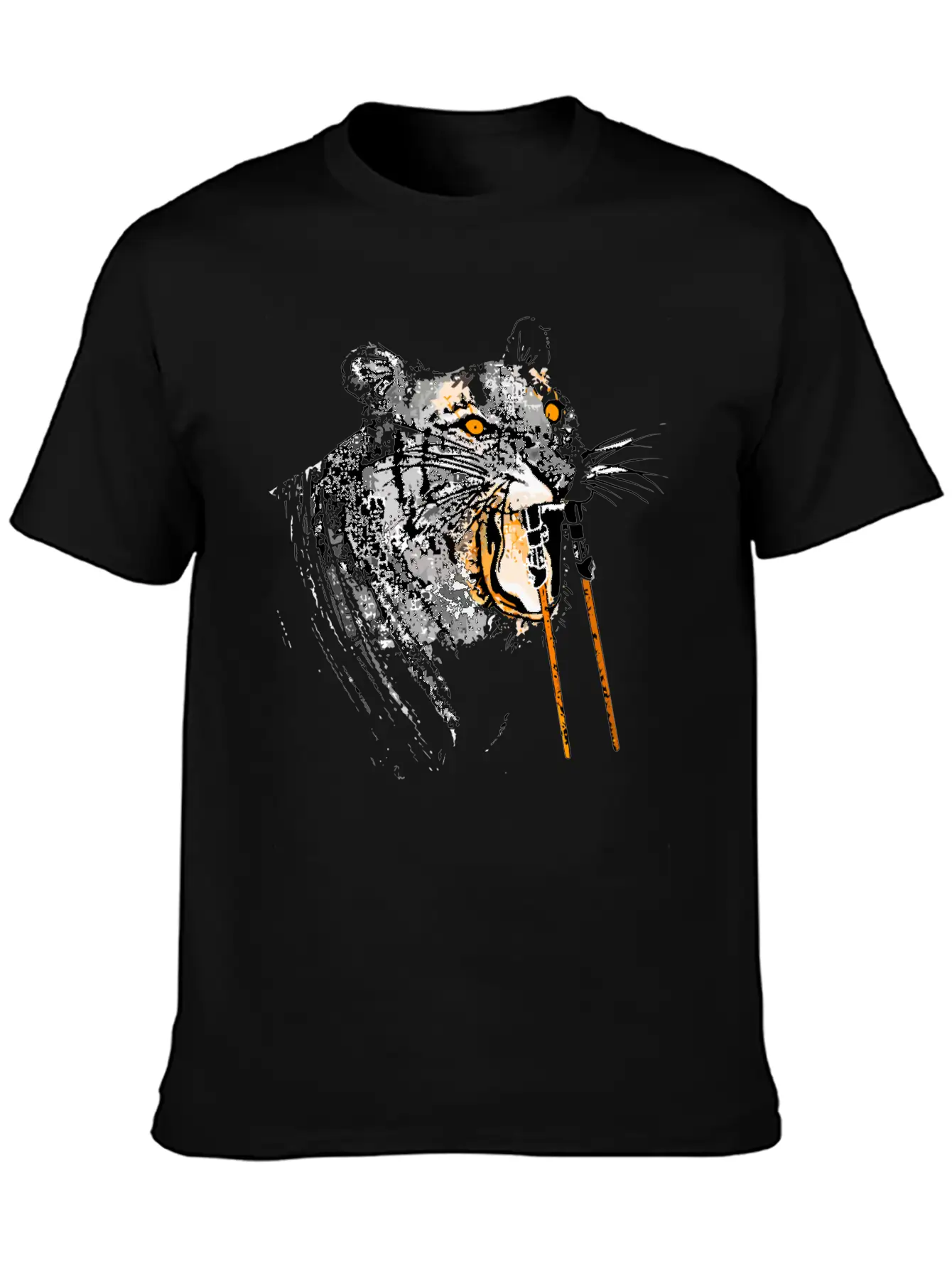 Sabertoothed Tiger Stylish Everyday T-Shirt – Unisex Basic Cotton Tee