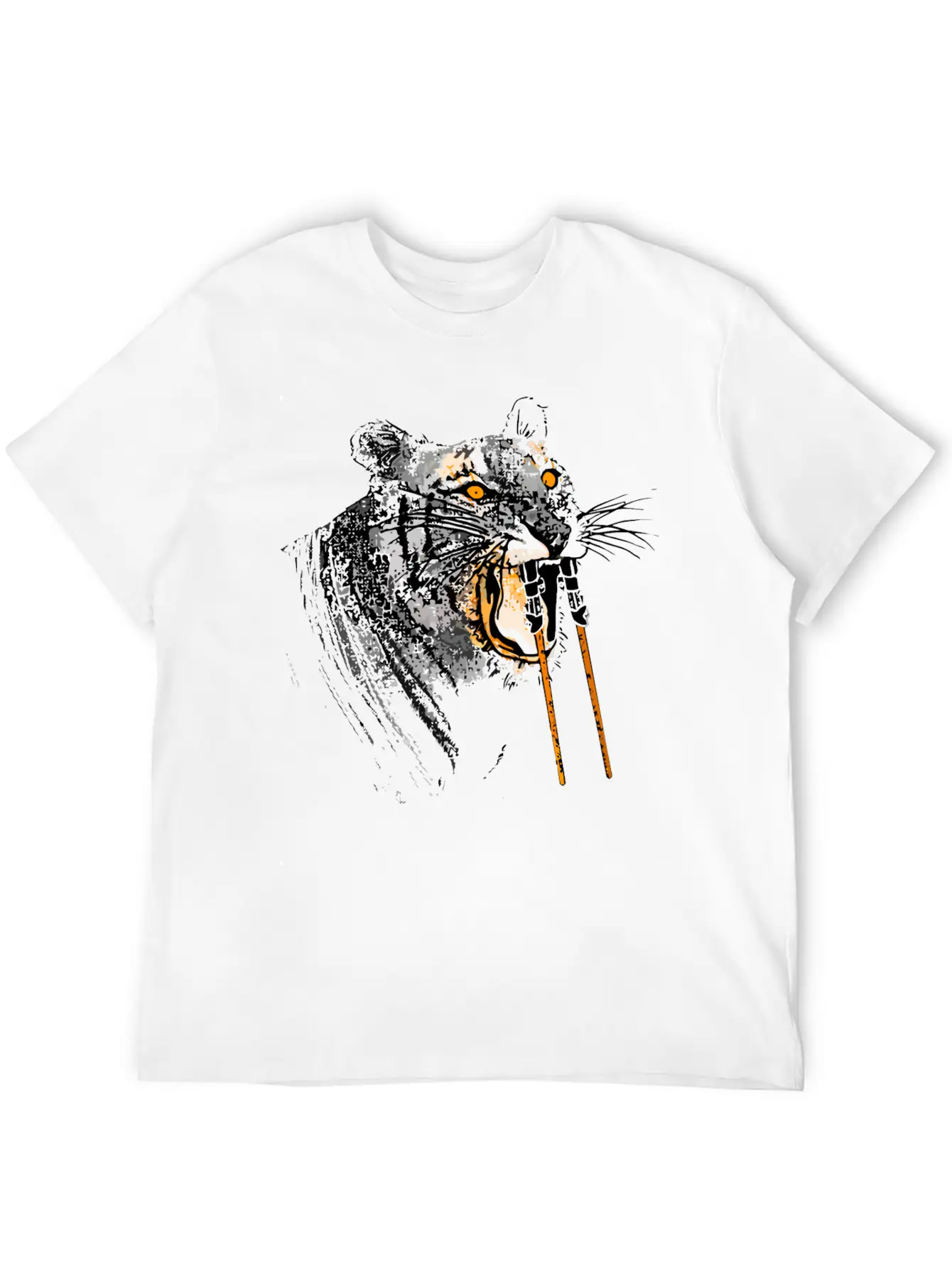 Sabertoothed Tiger Stylish Everyday T-Shirt – Unisex Basic Cotton Tee