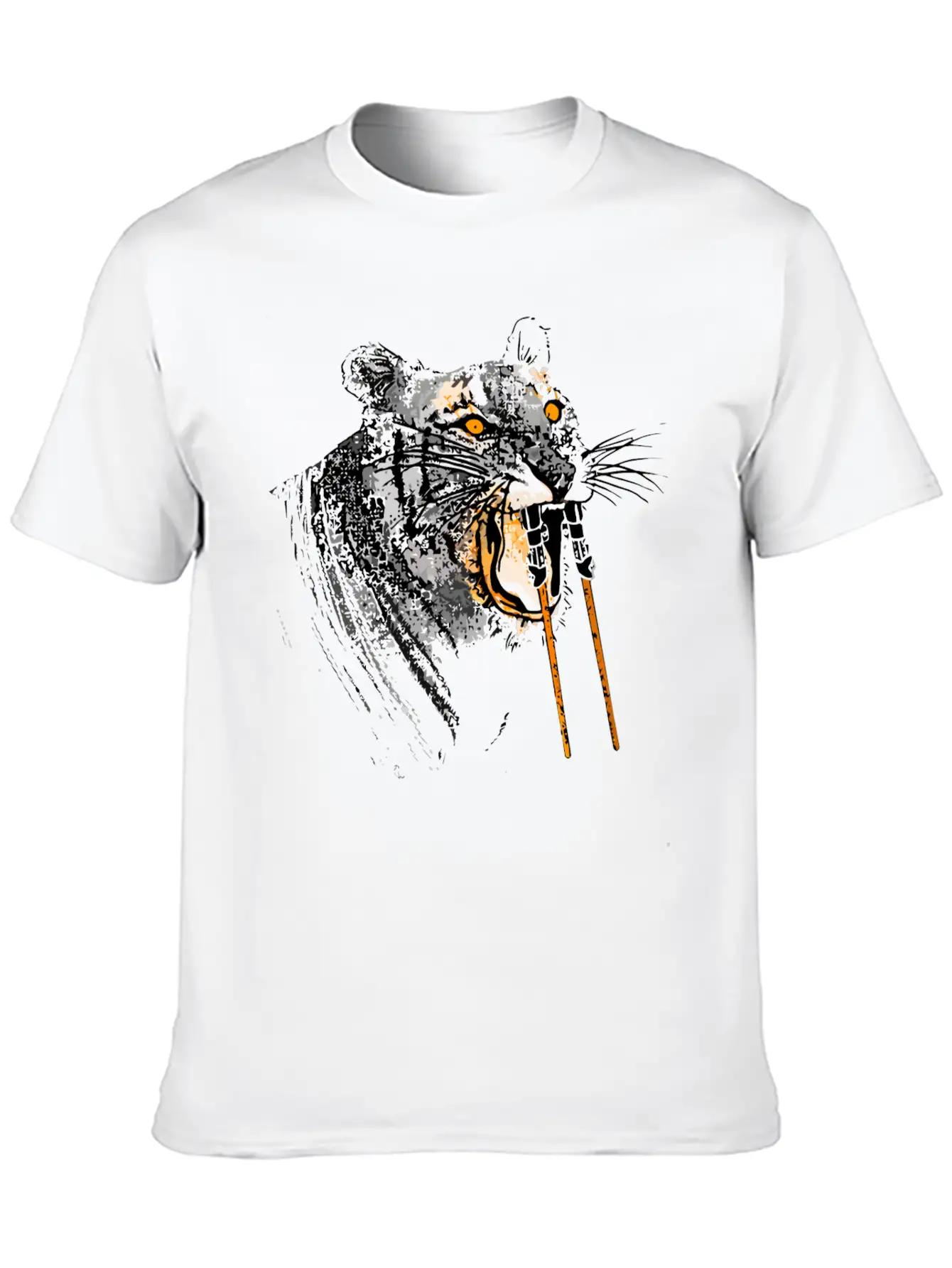Sabertoothed Tiger Stylish Everyday T-Shirt – Unisex Basic Cotton Tee
