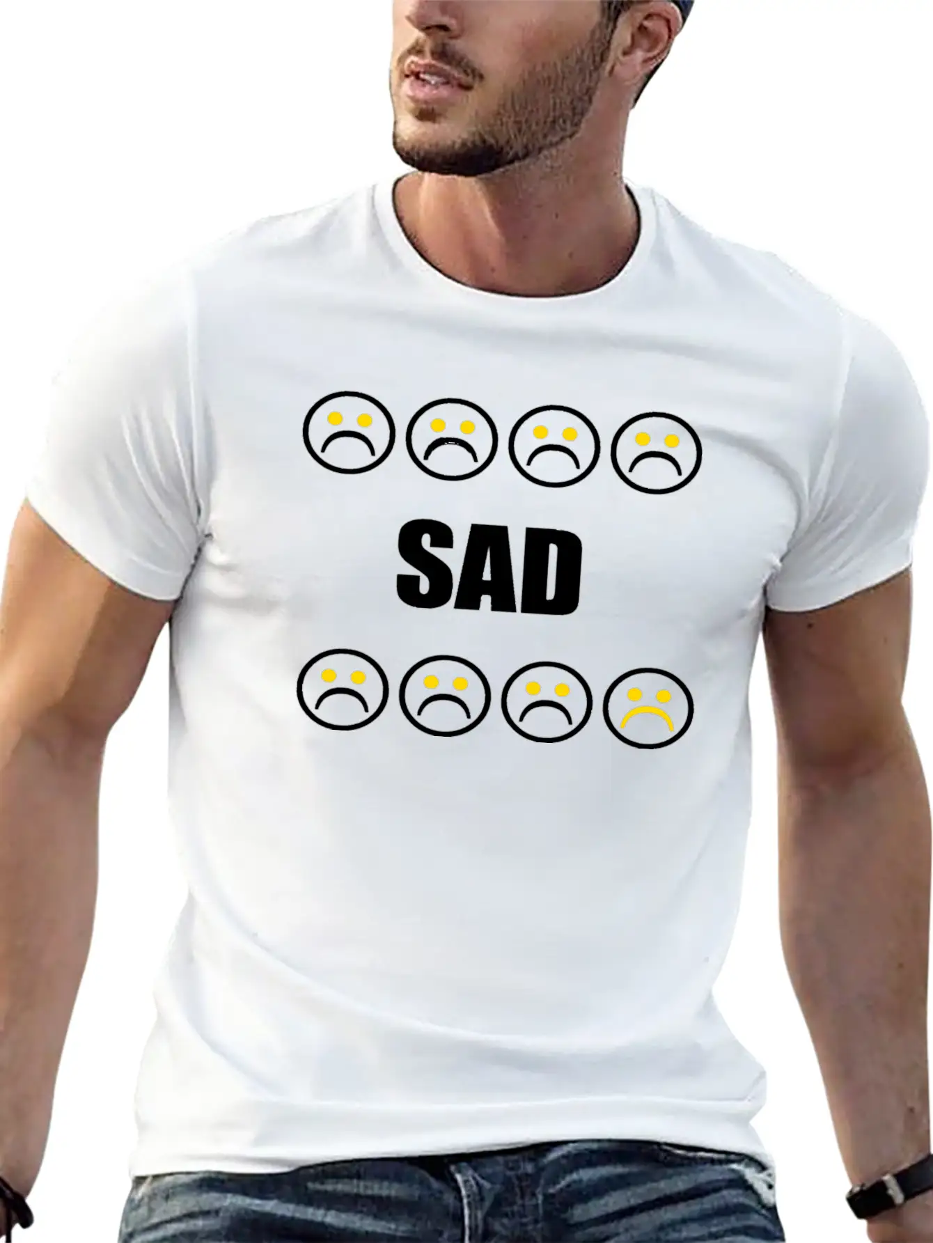 SAD Basic Graphic T-Shirt – Daily Comfort In Soft Cotton