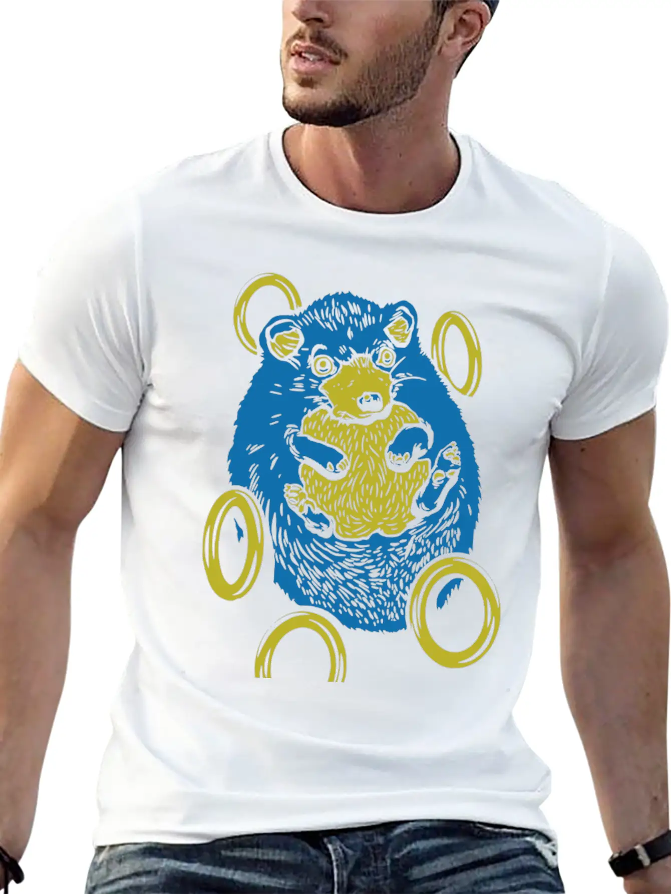Sad Hedgehog Essential Unisex Summer Tee – Soft Cotton Casual Fit