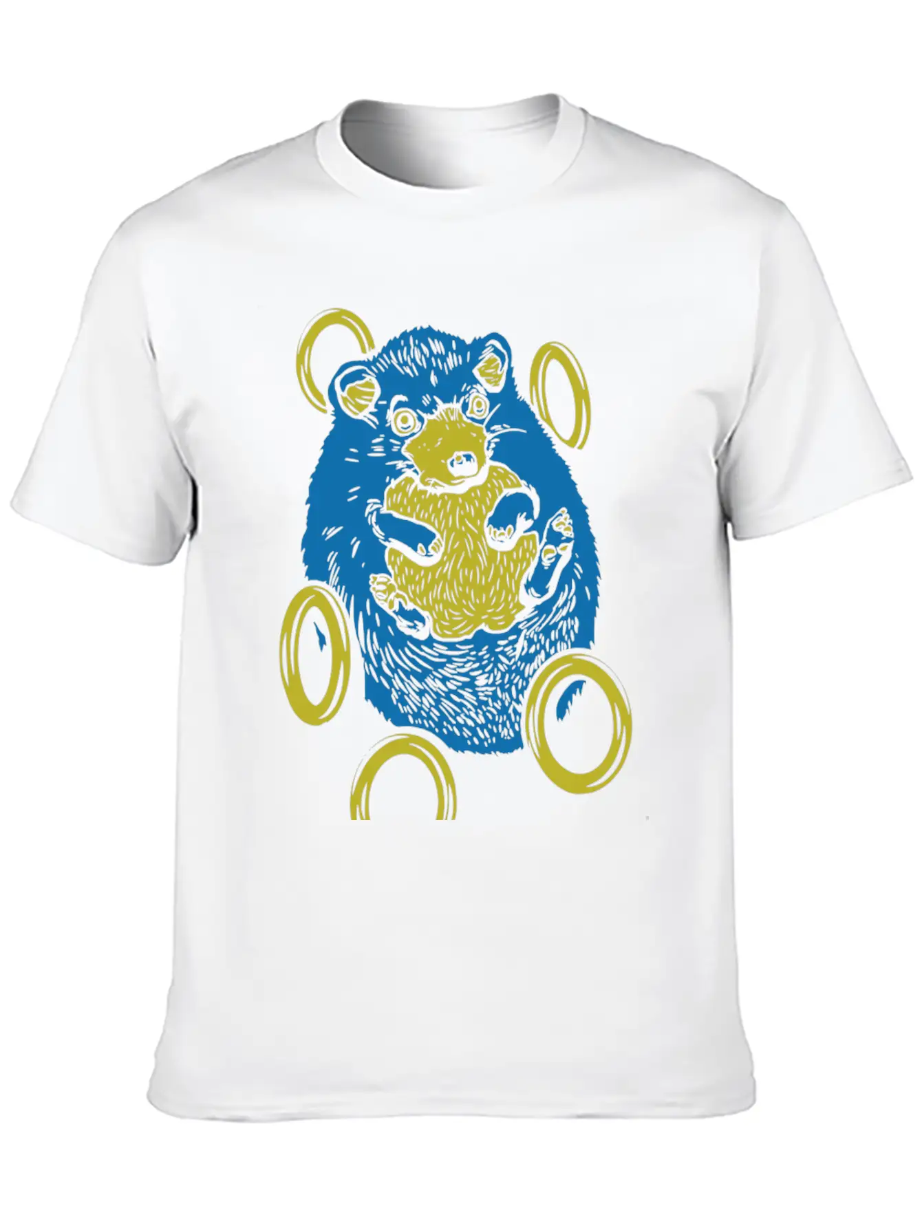 Sad Hedgehog Essential Unisex Summer Tee – Soft Cotton Casual Fit