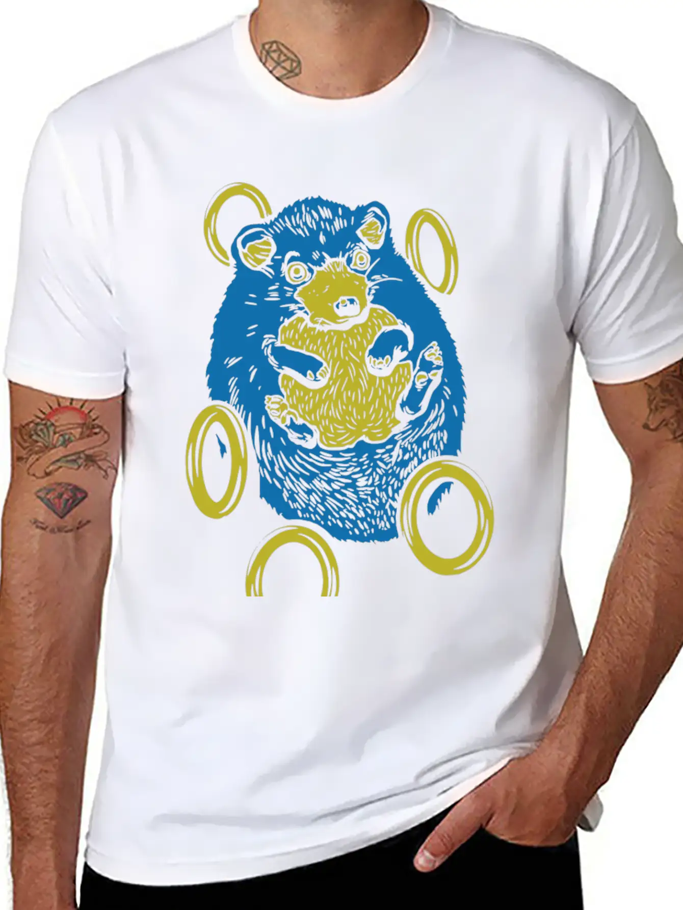 Sad Hedgehog Essential Unisex Summer Tee – Soft Cotton Casual Fit
