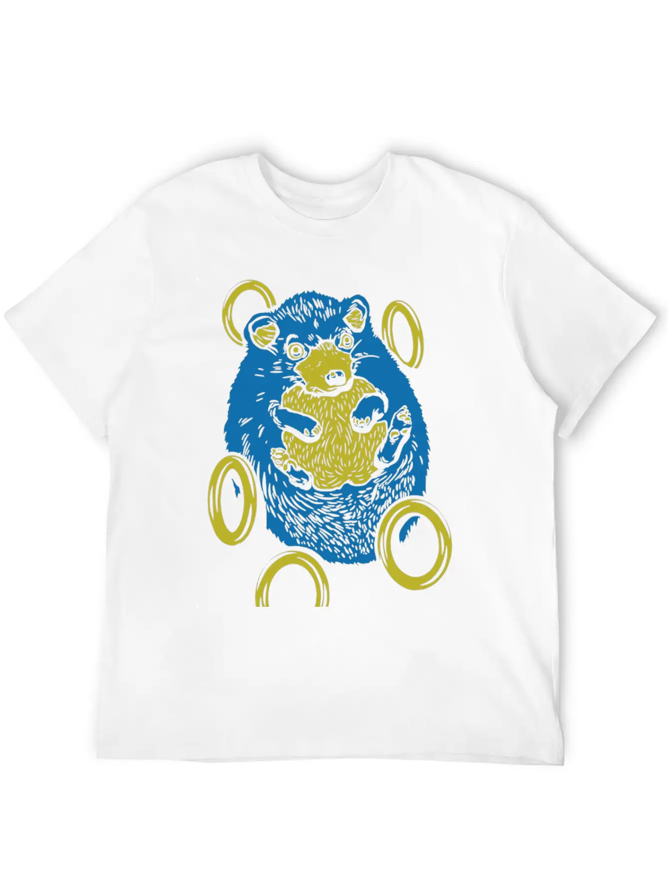 Sad Hedgehog Essential Unisex Summer Tee – Soft Cotton Casual Fit