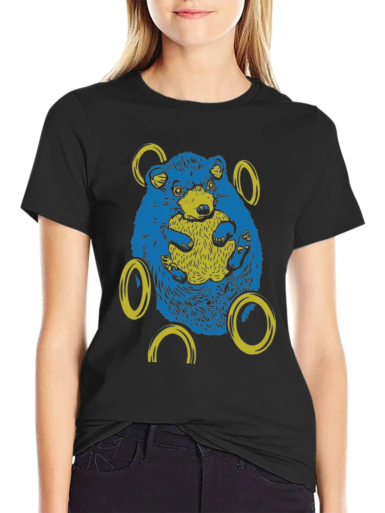 Sad Hedgehog Essential Unisex Summer Tee – Soft Cotton Casual Fit