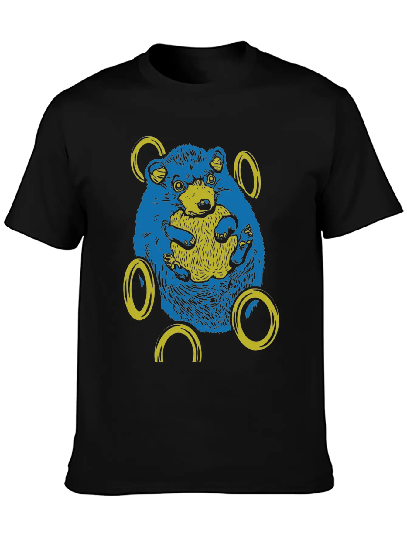 Sad Hedgehog Essential Unisex Summer Tee – Soft Cotton Casual Fit