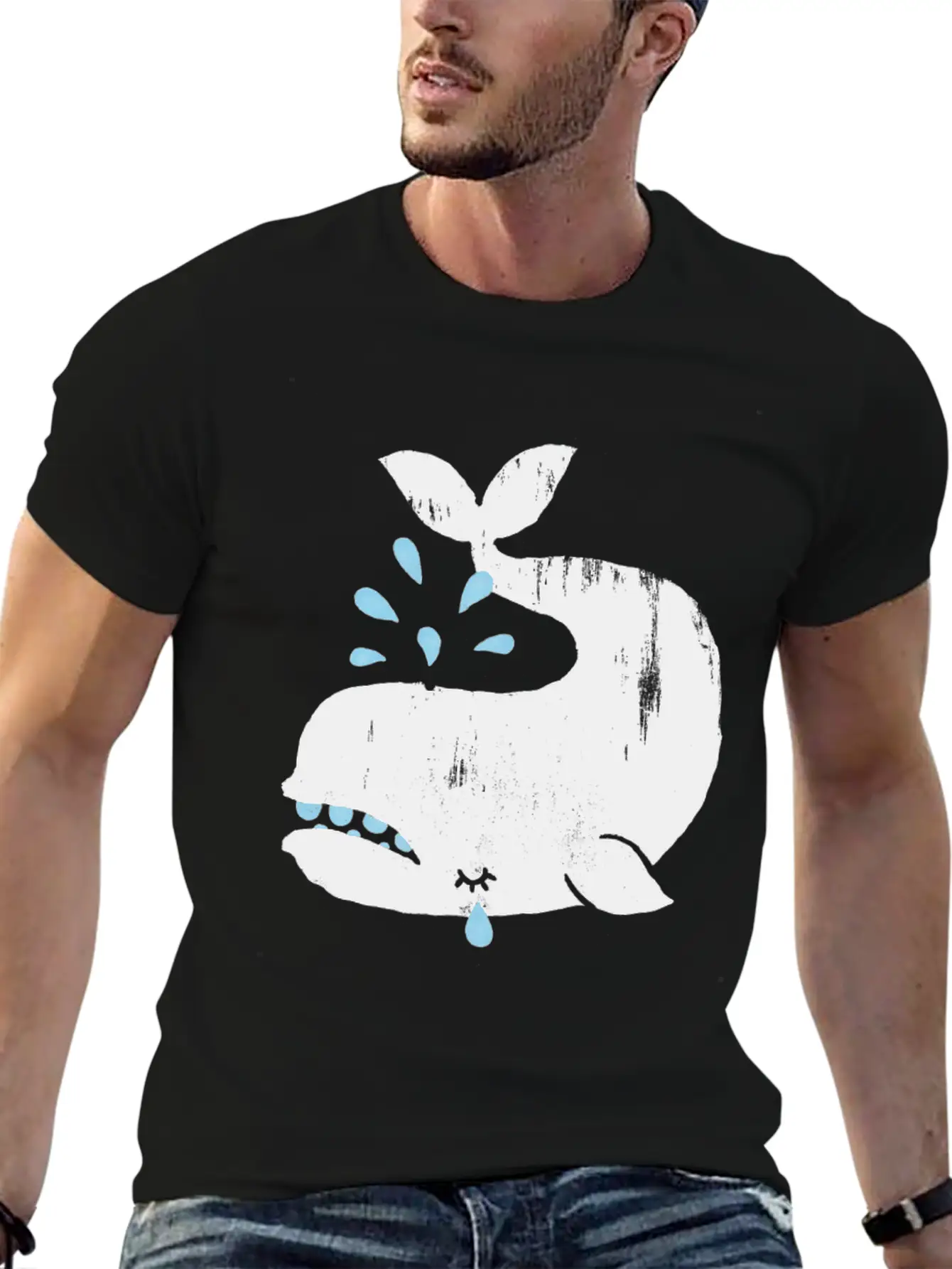 Sad Moby Timeless Short Sleeve Tee – Comfy And Minimalist Design