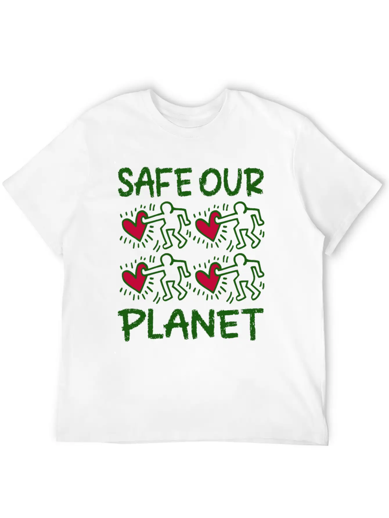 Safe Our Planet Unisex Casual T-Shirt – Clean Design For Daily Comfort