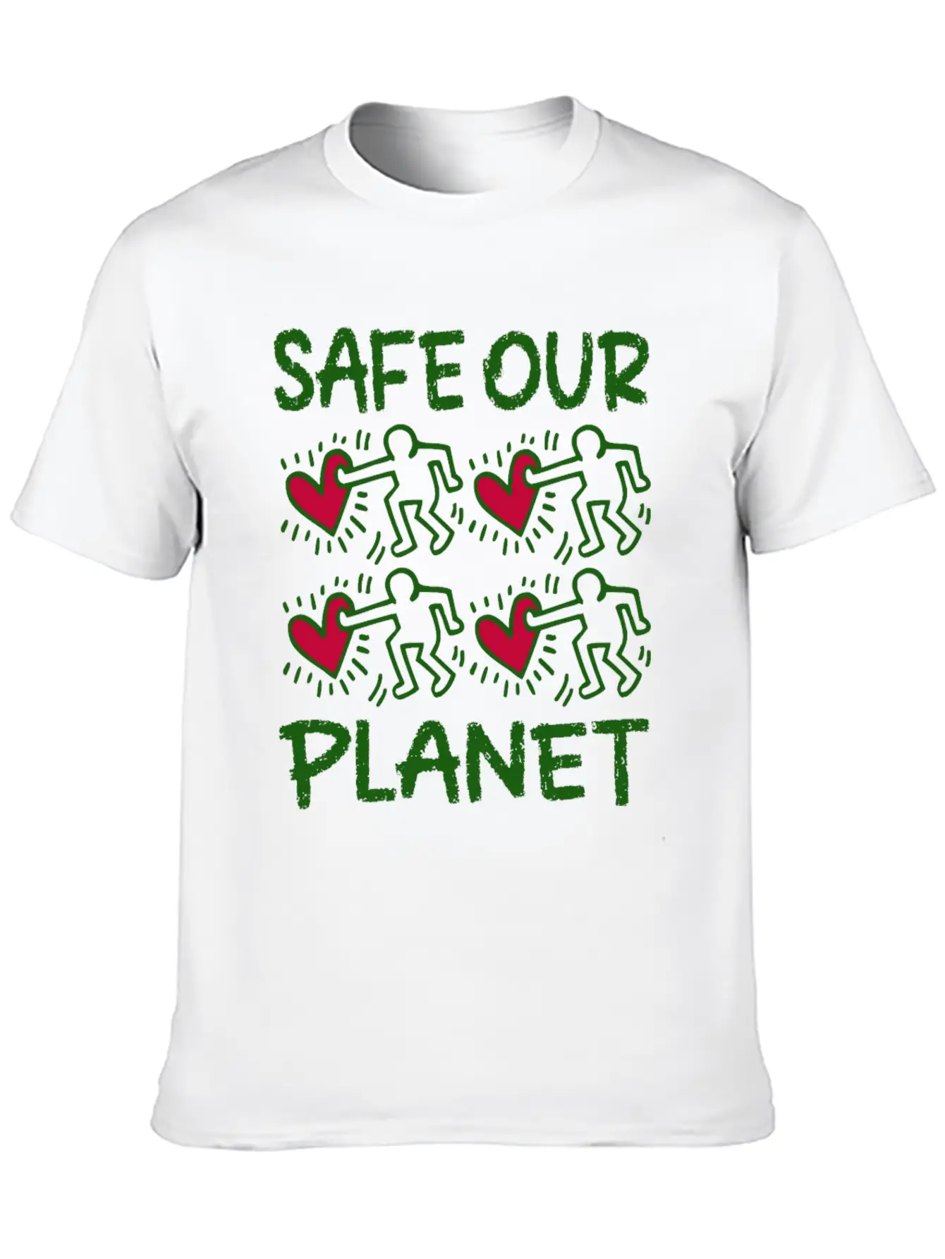 Safe Our Planet Unisex Casual T-Shirt – Clean Design For Daily Comfort