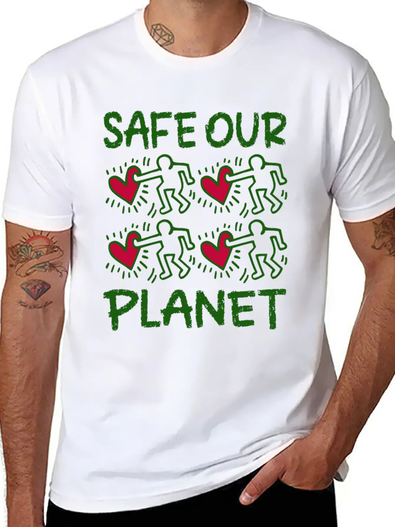 Safe Our Planet Unisex Casual T-Shirt – Clean Design For Daily Comfort
