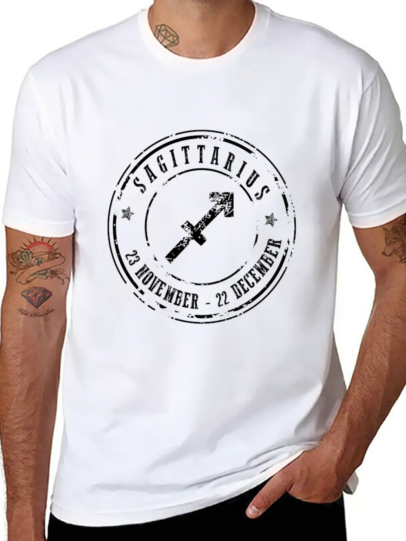Sagittarius Unisex Short Sleeve Soft Cotton T-Shirt – Casual Everyday Wear