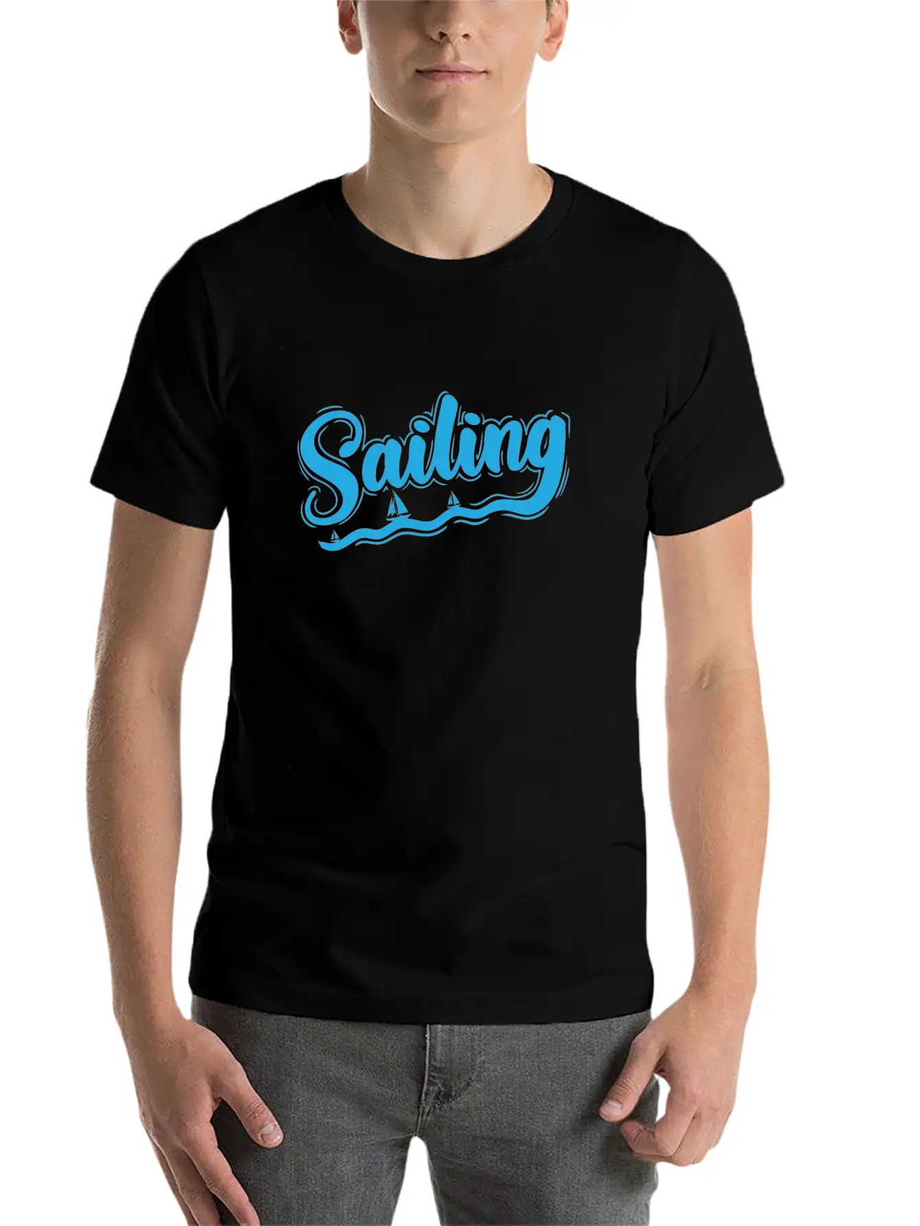 Sailing Boat Sports Water Sports Comfortable Minimalist Graphic Tee – Summer Style Essential