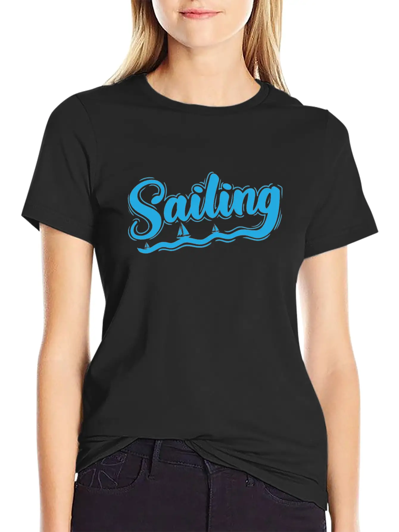 Sailing Boat Sports Water Sports Comfortable Minimalist Graphic Tee – Summer Style Essential