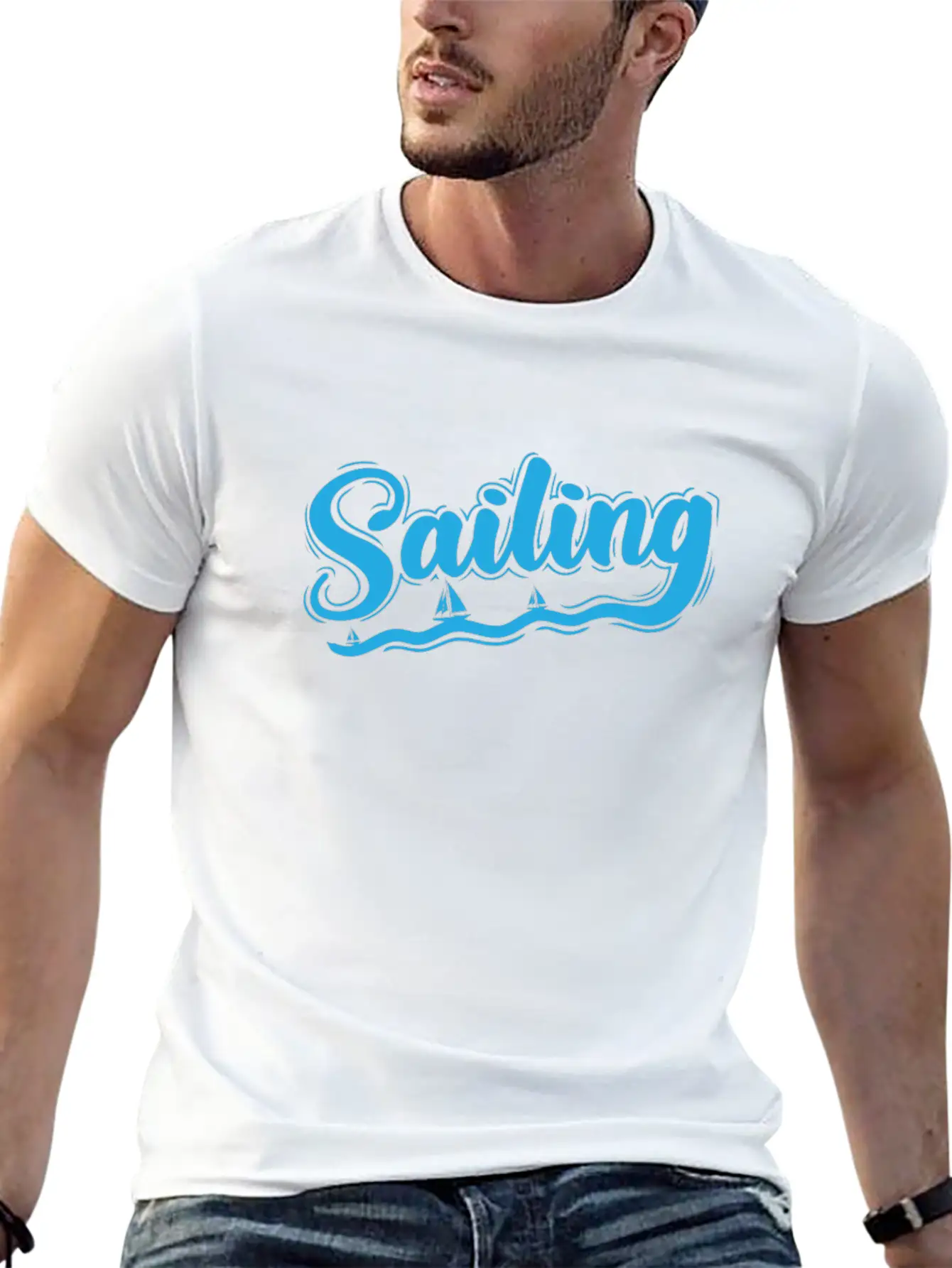 Sailing Boat Sports Water Sports Comfortable Minimalist Graphic Tee – Summer Style Essential