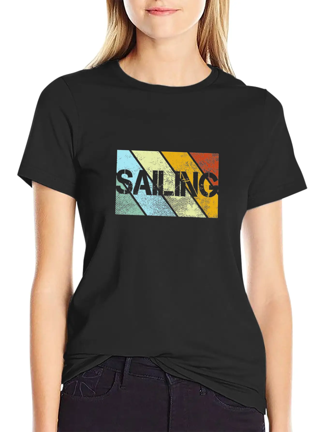 Sailing Retro Stylish Everyday T-Shirt – Unisex Basic Cotton Tee