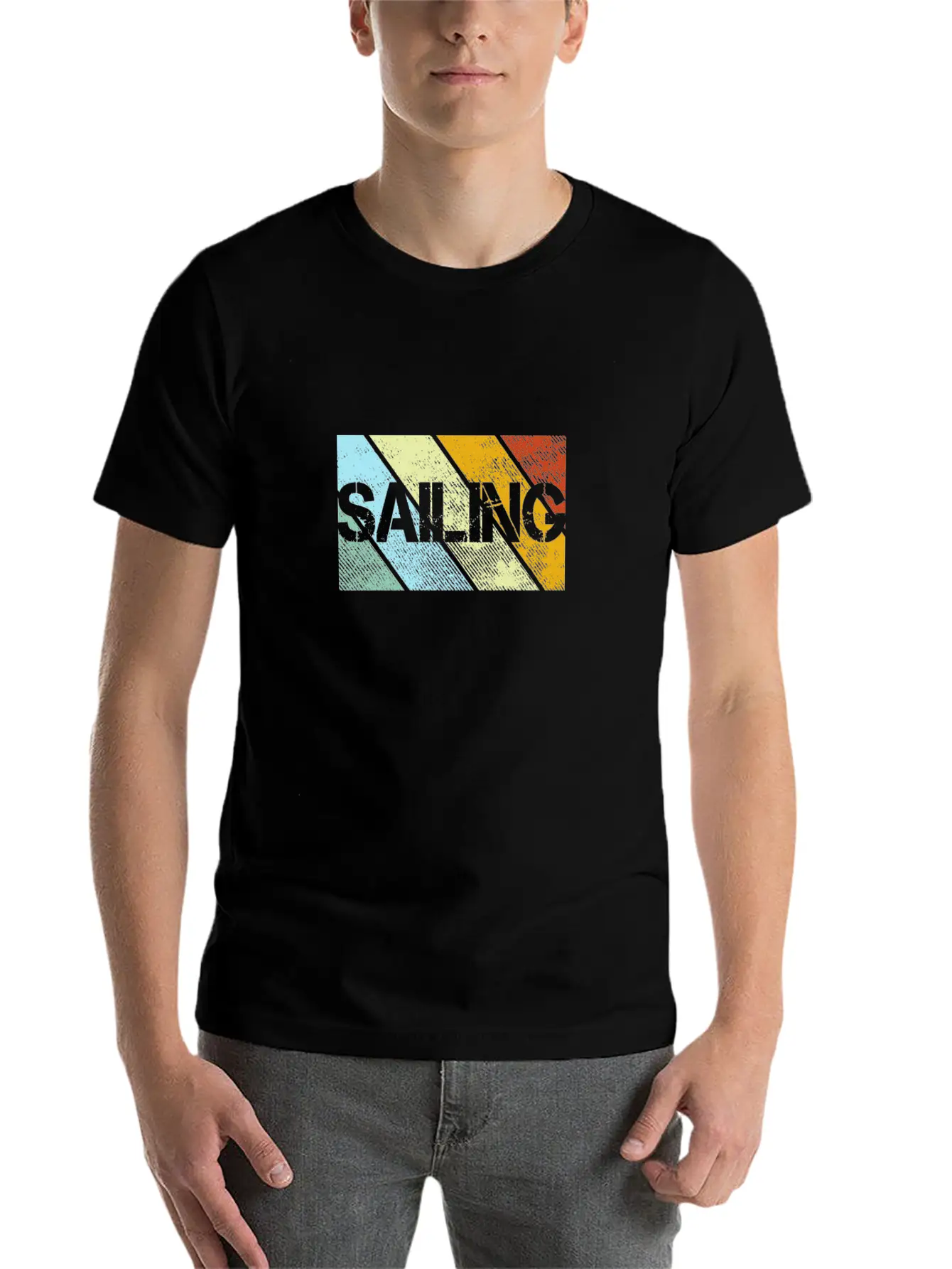 Sailing Retro Stylish Everyday T-Shirt – Unisex Basic Cotton Tee