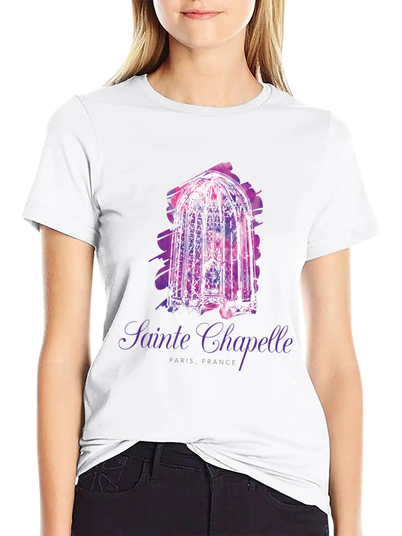 Sainte Chapelle - Paris, France Stylish Everyday T-Shirt – Unisex Basic Cotton Tee