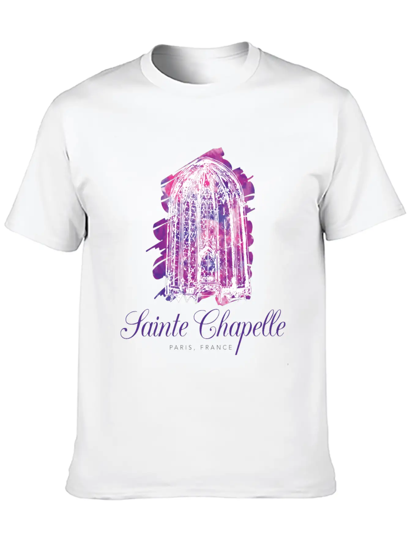 Sainte Chapelle - Paris, France Stylish Everyday T-Shirt – Unisex Basic Cotton Tee