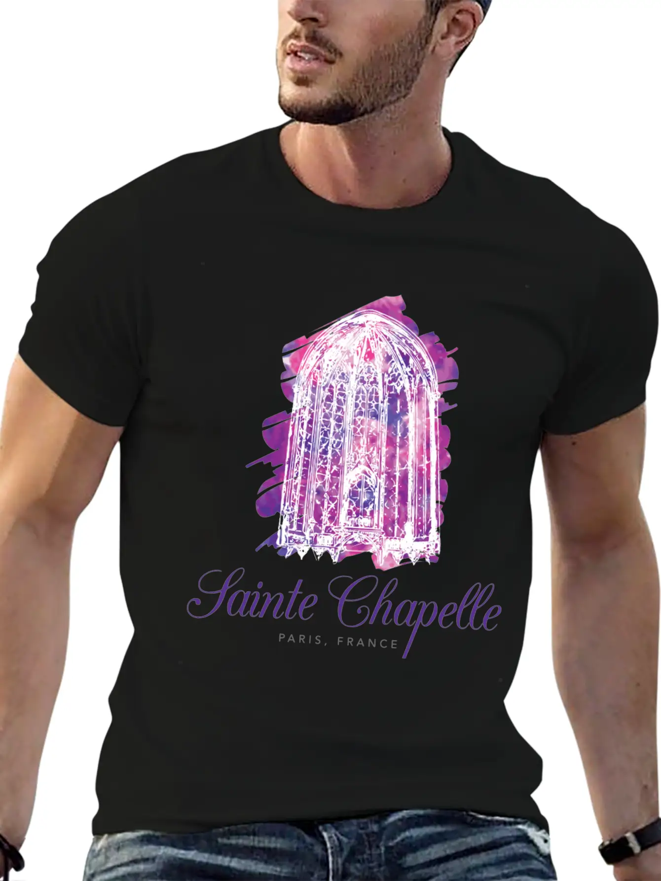 Sainte Chapelle - Paris, France Stylish Everyday T-Shirt – Unisex Basic Cotton Tee