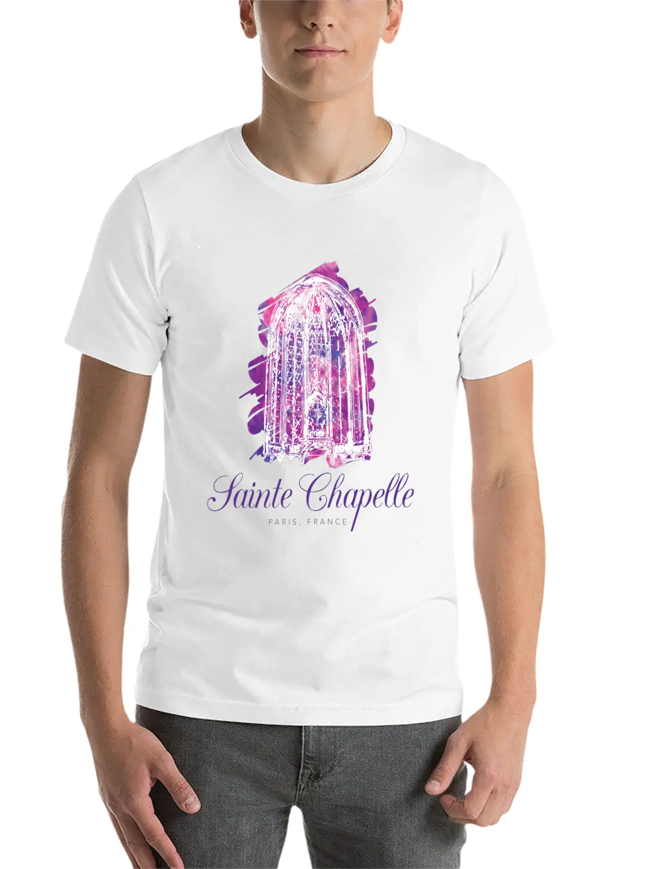 Sainte Chapelle - Paris, France Stylish Everyday T-Shirt – Unisex Basic Cotton Tee