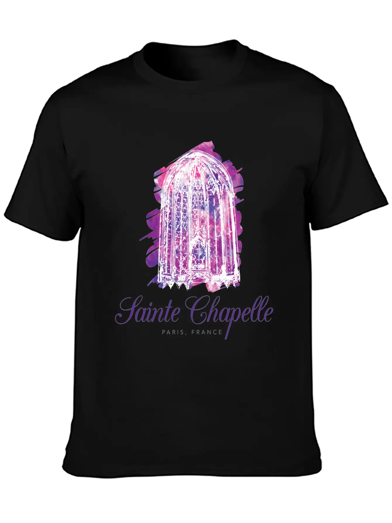 Sainte Chapelle - Paris, France Stylish Everyday T-Shirt – Unisex Basic Cotton Tee