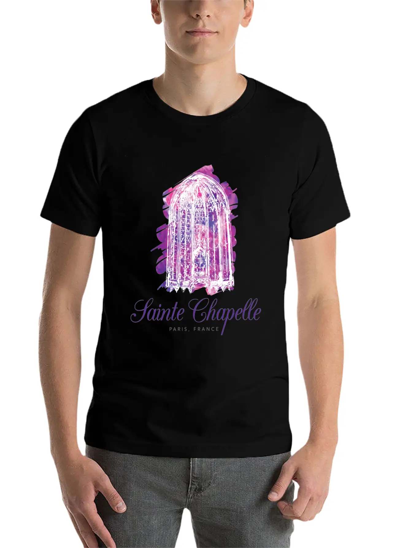 Sainte Chapelle - Paris, France Stylish Everyday T-Shirt – Unisex Basic Cotton Tee