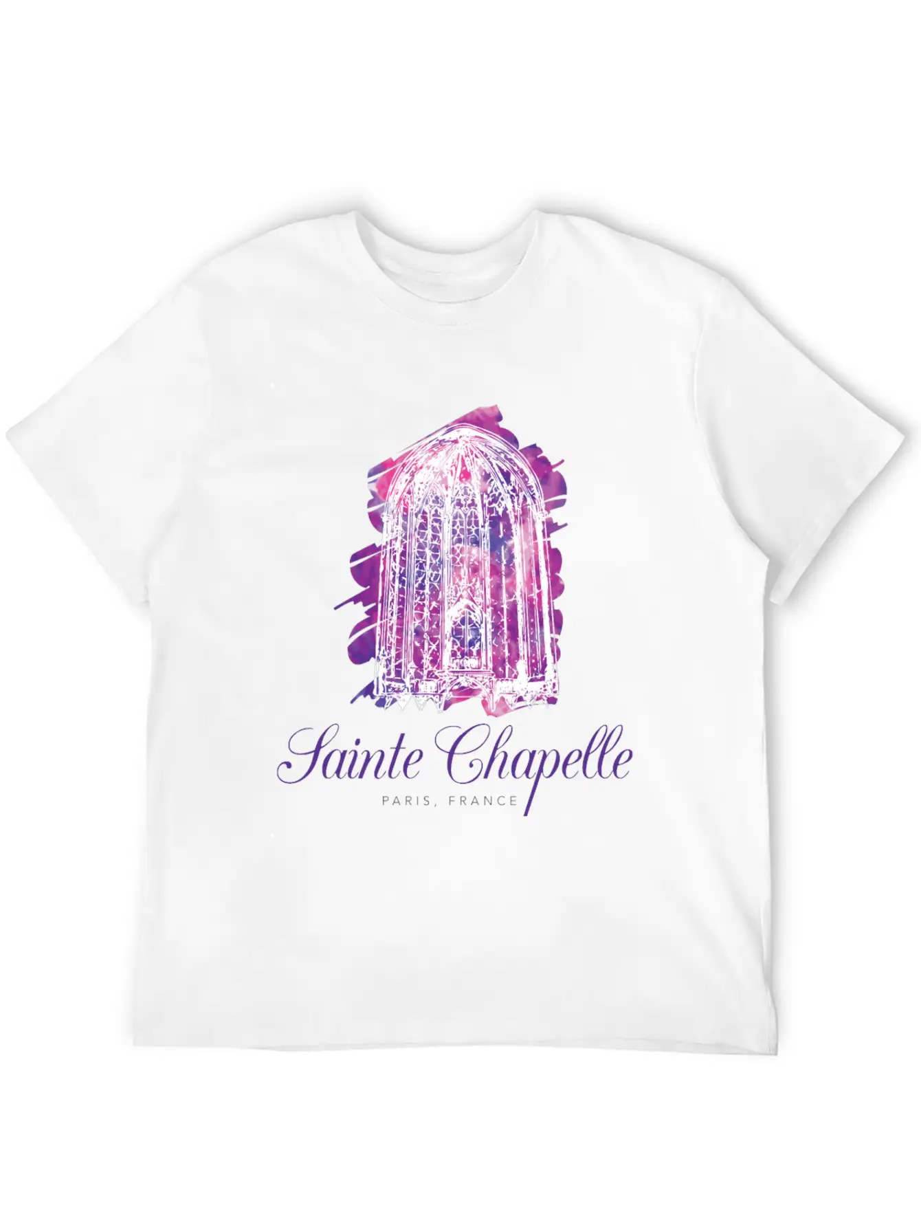 Sainte Chapelle - Paris, France Stylish Everyday T-Shirt – Unisex Basic Cotton Tee