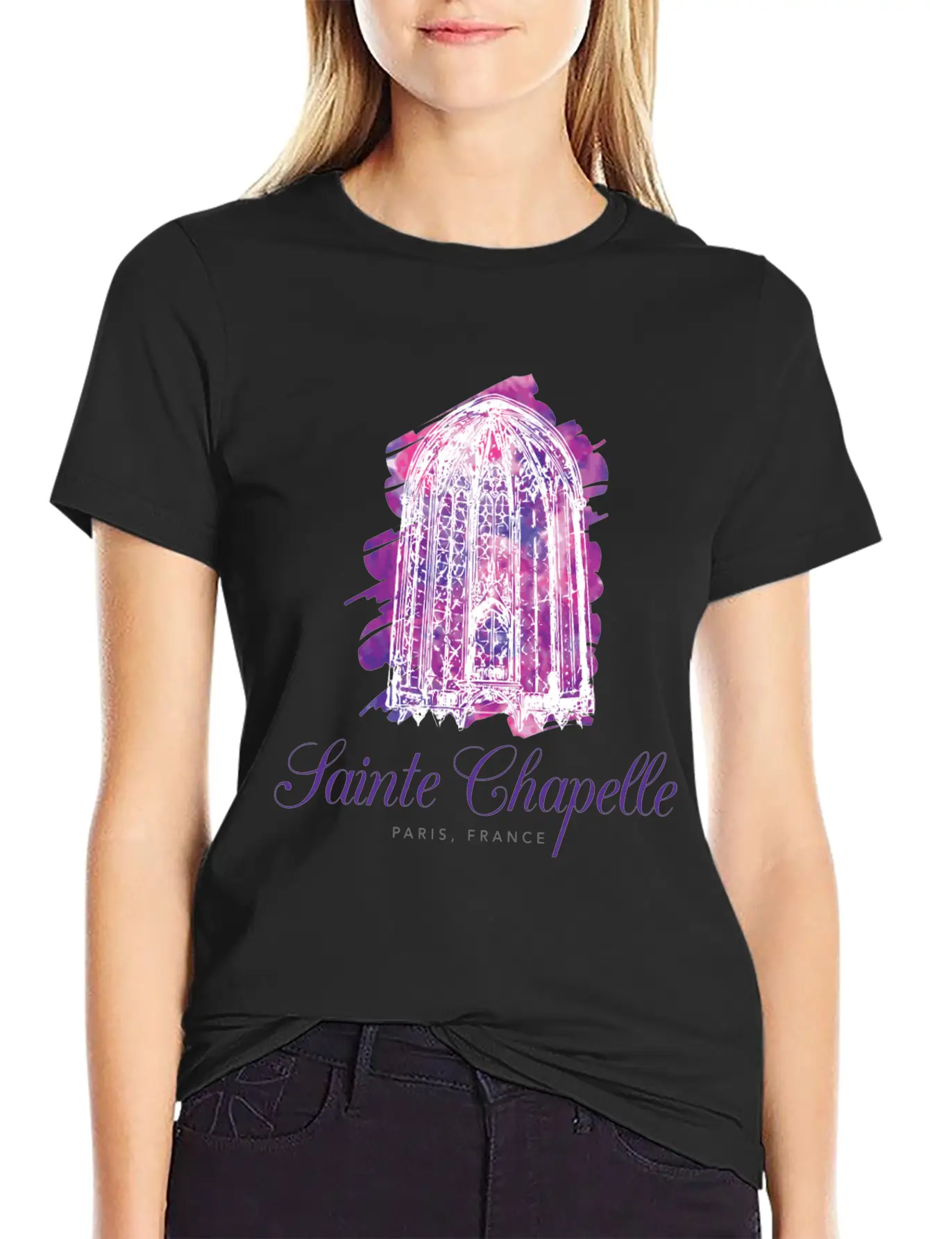 Sainte Chapelle - Paris, France Stylish Everyday T-Shirt – Unisex Basic Cotton Tee