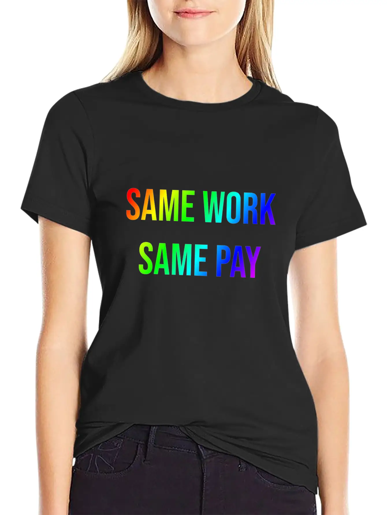 SAME WORK - SAME PAY Stylish Everyday T-Shirt – Unisex Basic Cotton Tee