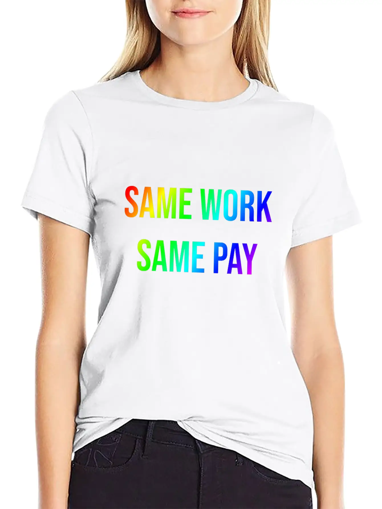 SAME WORK - SAME PAY Stylish Everyday T-Shirt – Unisex Basic Cotton Tee