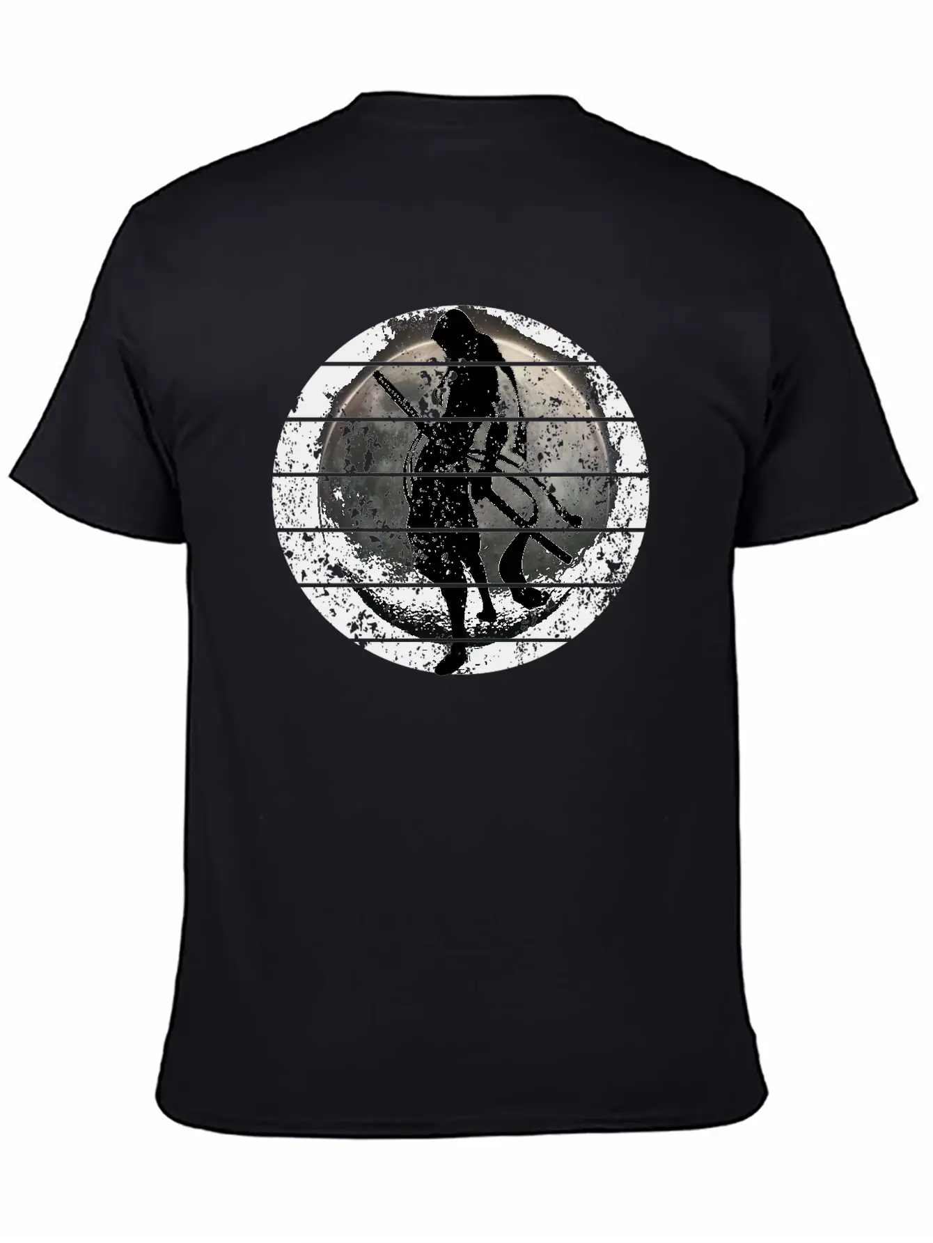 Samurai - Moon Stylish Everyday T-Shirt – Unisex Basic Cotton Tee