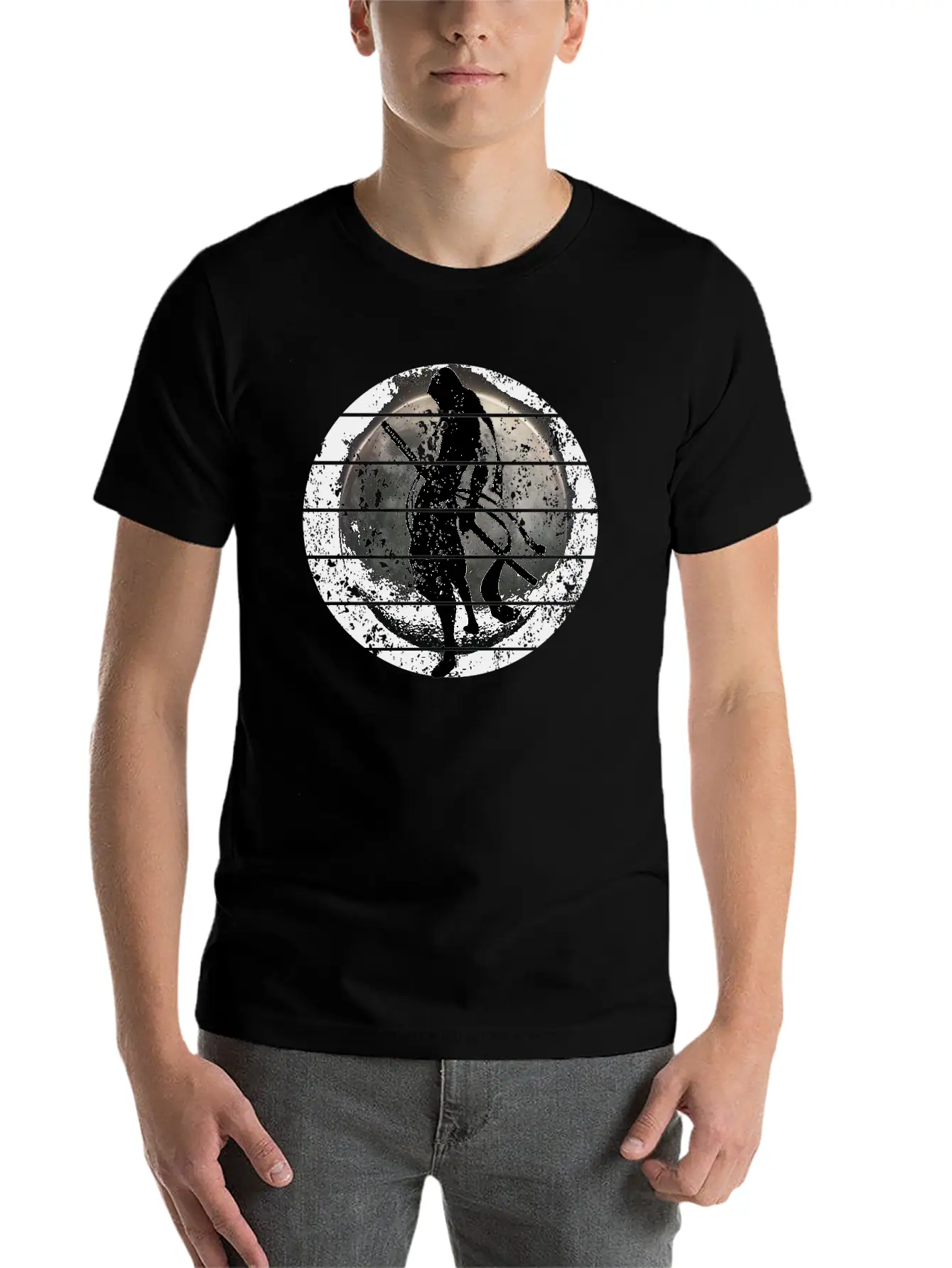 Samurai - Moon Stylish Everyday T-Shirt – Unisex Basic Cotton Tee