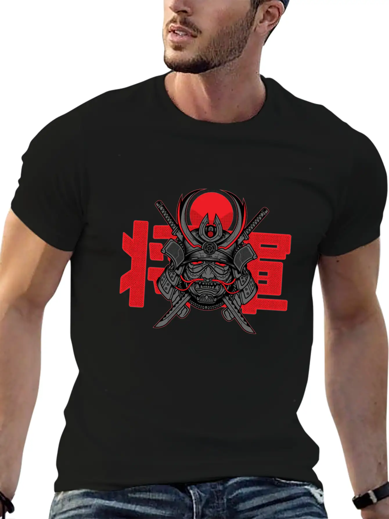 Samurai Shogun Stylish Everyday T-Shirt – Unisex Basic Cotton Tee