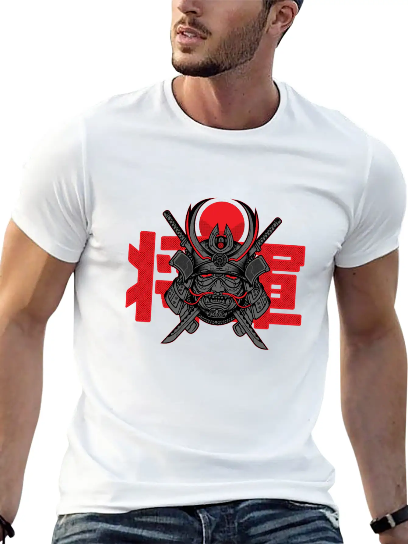 Samurai Shogun Stylish Everyday T-Shirt – Unisex Basic Cotton Tee