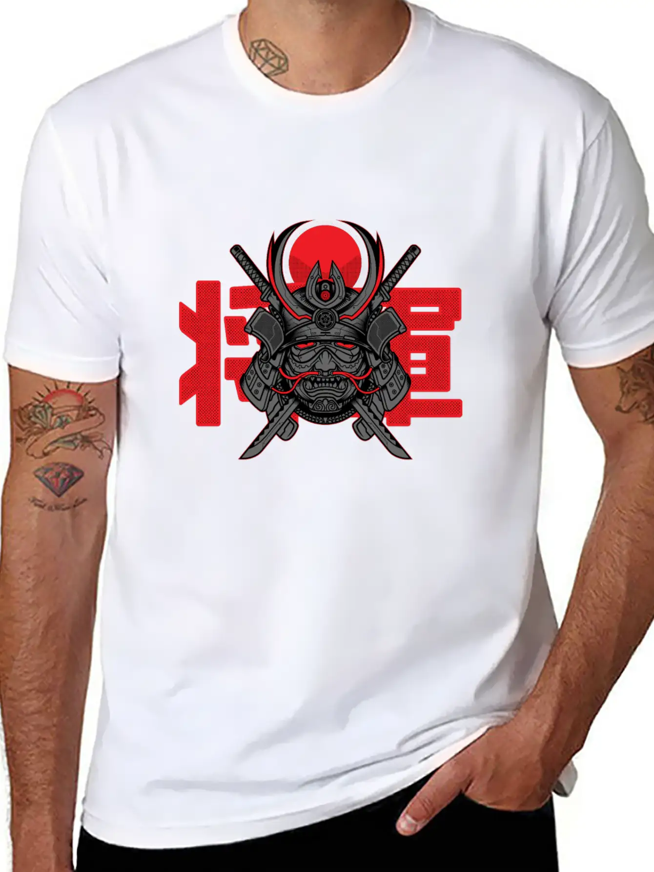 Samurai Shogun Stylish Everyday T-Shirt – Unisex Basic Cotton Tee