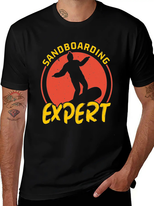 Sanboarding Expert Boardsport Sand Dune Sandboard Basic Graphic T-Shirt – Daily Comfort In Soft Cotton