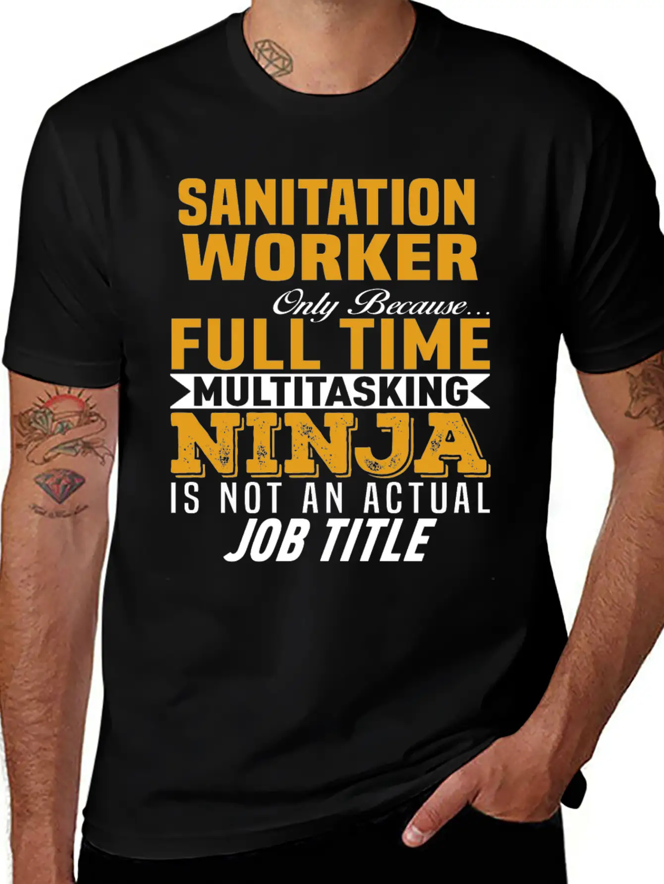 Sanitation Worker Unisex Short Sleeve Soft Cotton T-Shirt – Casual Everyday Wear