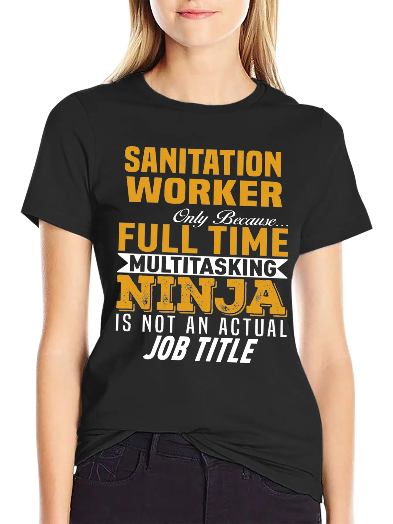 Sanitation Worker Unisex Short Sleeve Soft Cotton T-Shirt – Casual Everyday Wear