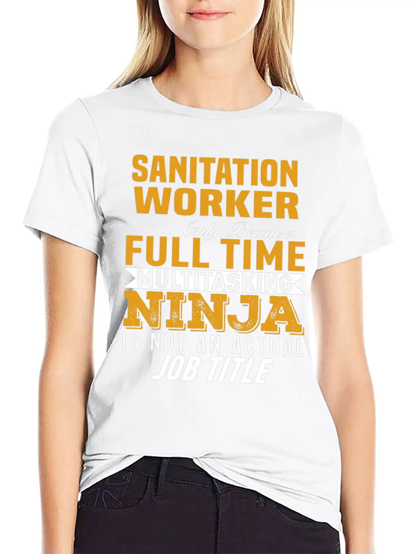 Sanitation Worker Unisex Short Sleeve Soft Cotton T-Shirt – Casual Everyday Wear