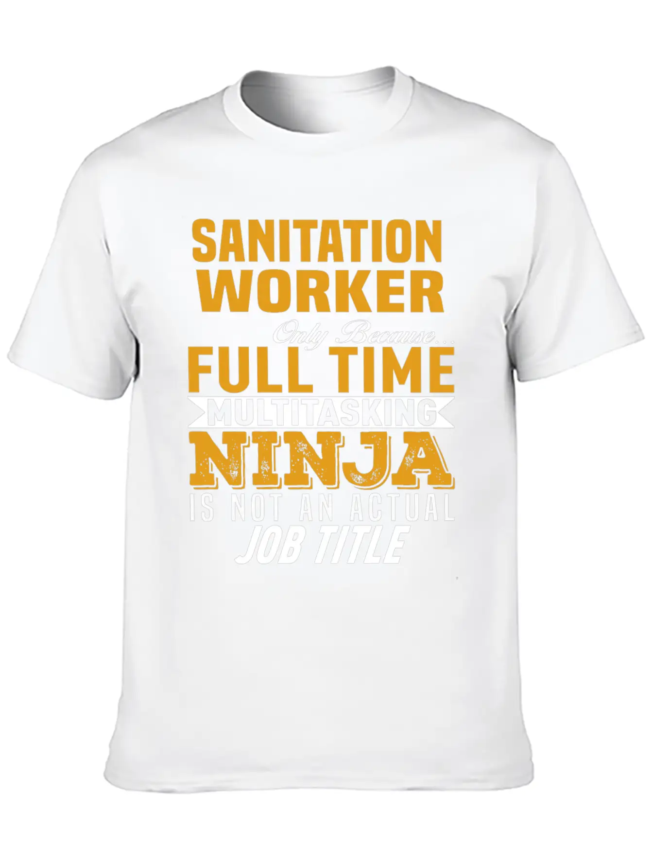 Sanitation Worker Unisex Short Sleeve Soft Cotton T-Shirt – Casual Everyday Wear