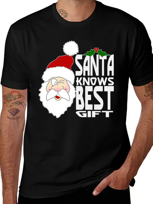 Santa Knows Best Gift Stylish Everyday T-Shirt – Unisex Basic Cotton Tee