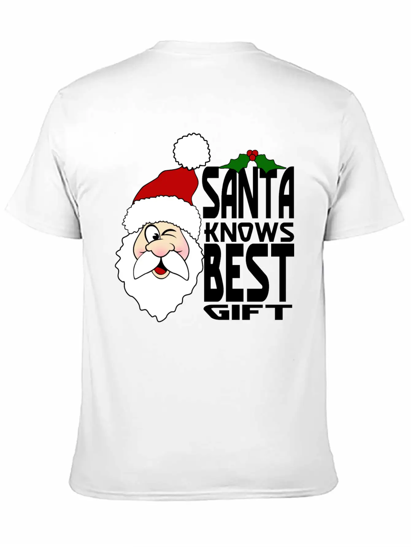 Santa Knows Best Gift Stylish Everyday T-Shirt – Unisex Basic Cotton Tee