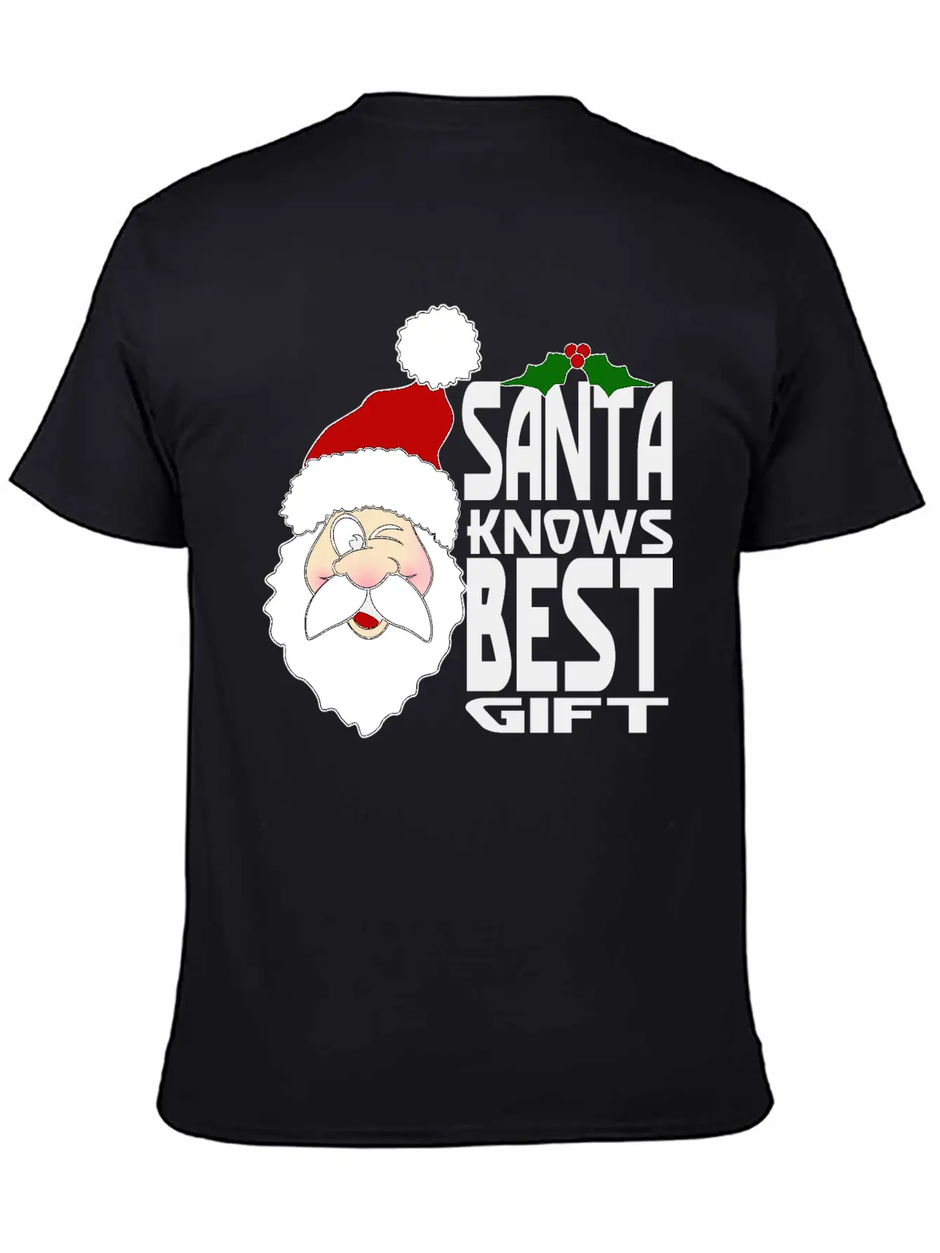 Santa Knows Best Gift Stylish Everyday T-Shirt – Unisex Basic Cotton Tee