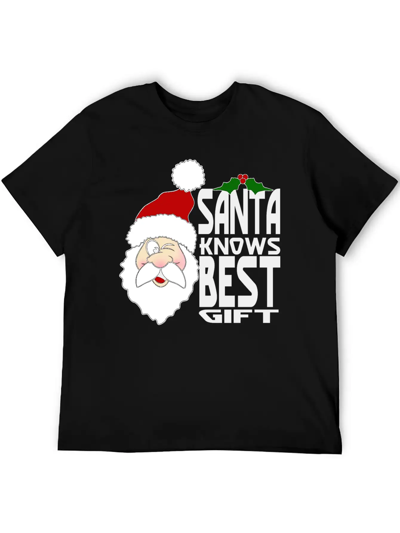Santa Knows Best Gift Stylish Everyday T-Shirt – Unisex Basic Cotton Tee