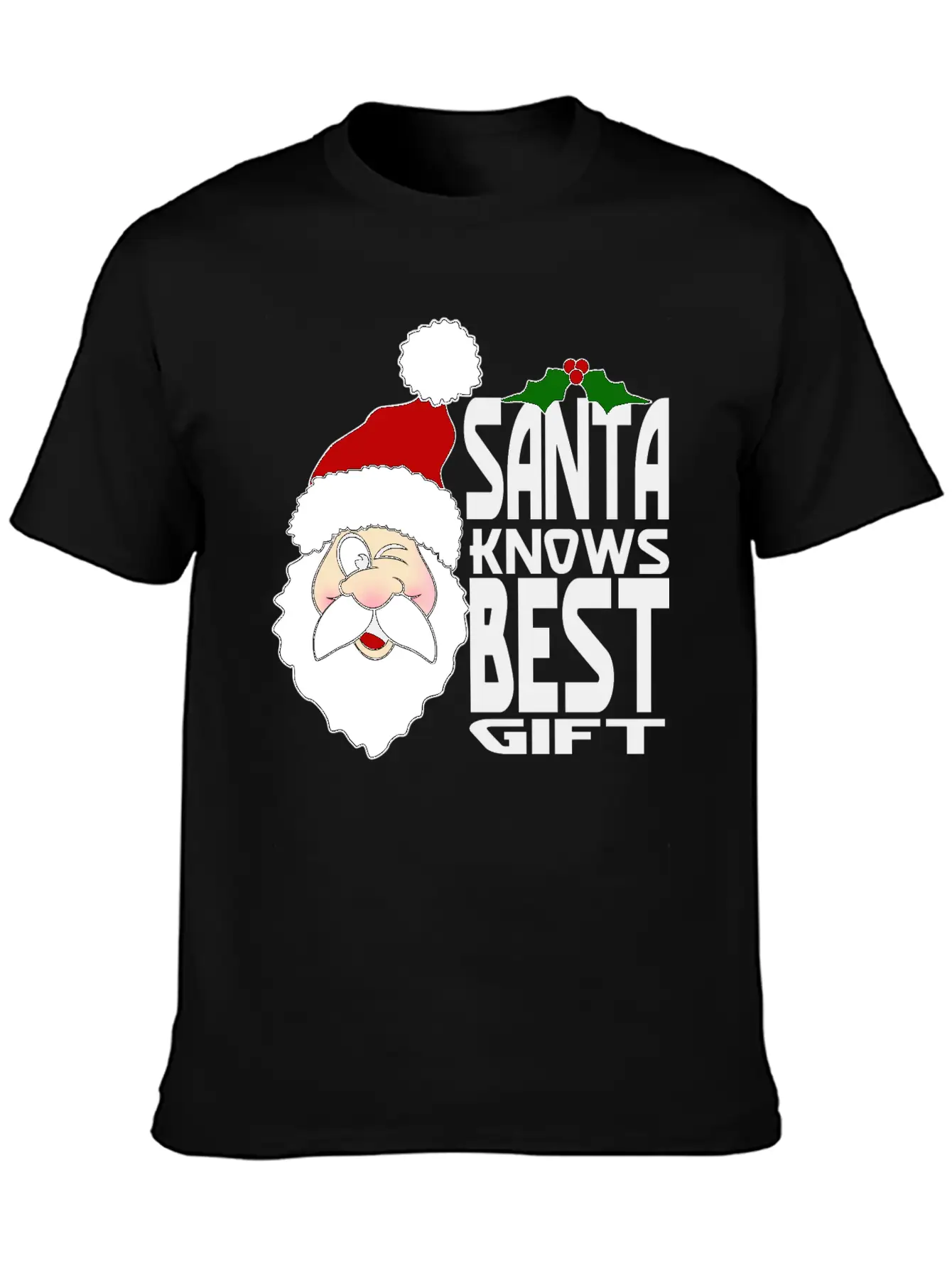 Santa Knows Best Gift Stylish Everyday T-Shirt – Unisex Basic Cotton Tee