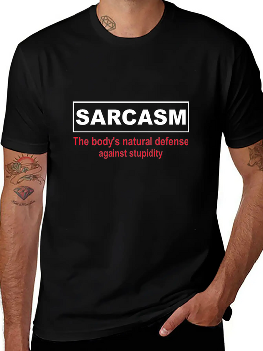Sarcasm The Body S Natural Defense Against Stupid Stylish Everyday T-Shirt – Unisex Basic Cotton Tee